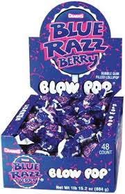 Charms Blue Razz Berry Blow Pop 48ct